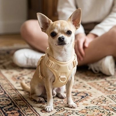 harnais-chien-beige-confortable