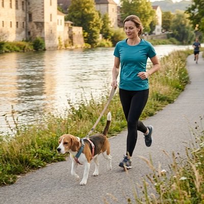 harnais chien bleu poudre respirant