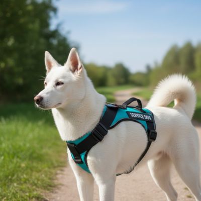 harnais chien confortable vert pour chien
