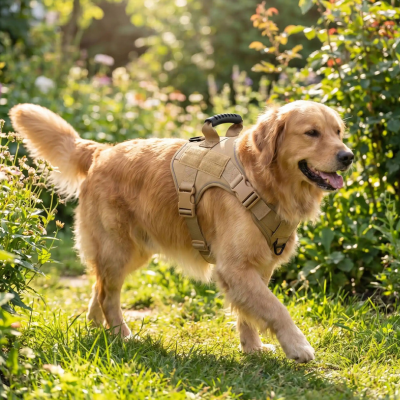 harnais chien jaune confortable